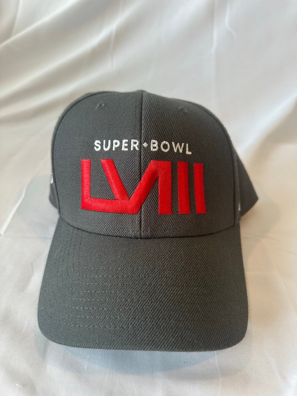 Super Bowl 58 baseball cap with NFL label under the brim